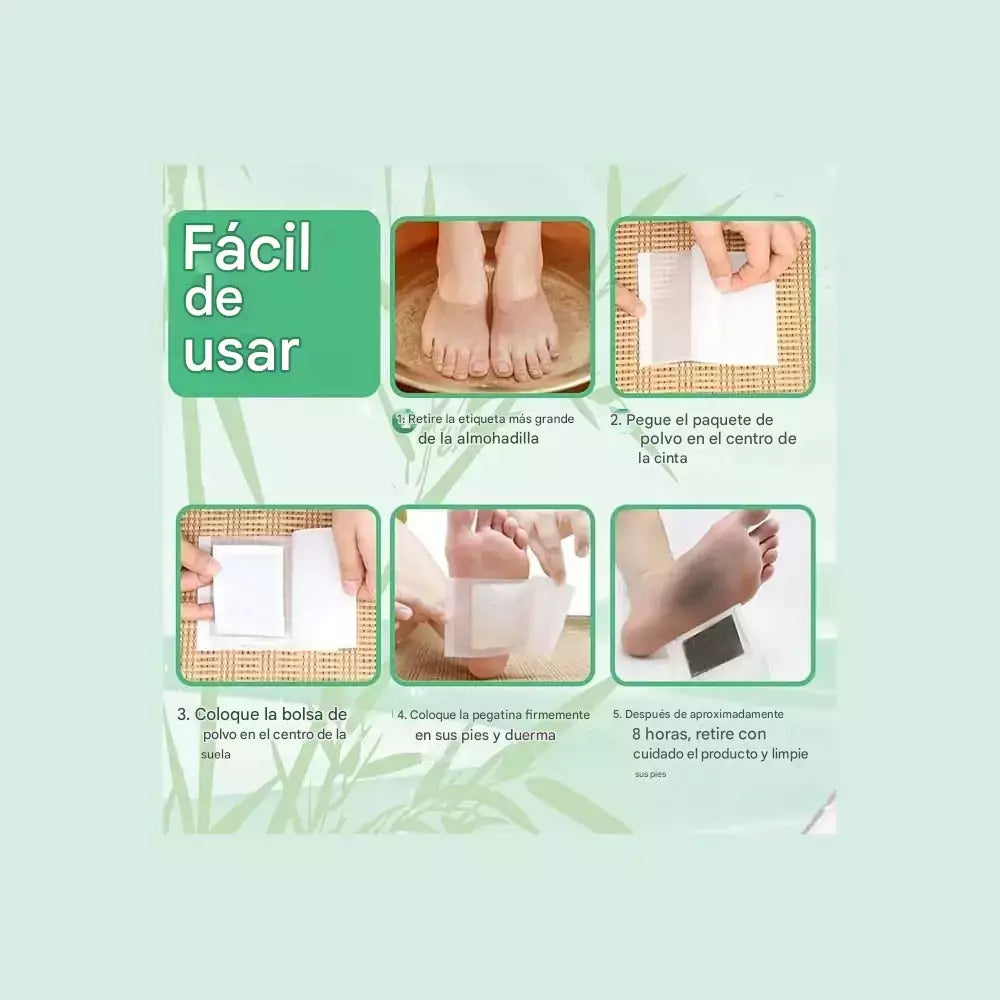 🔥 Parches desintoxicantes para pie