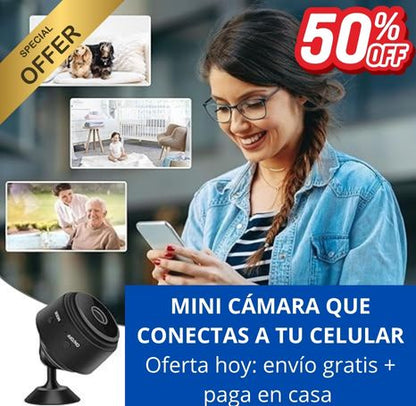 Mini Cámara WiFi — Tu tranquilidad en la palma de tu mano.